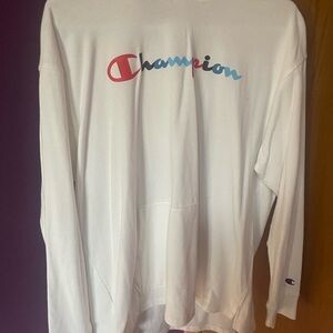 Champion Men's White Hoodie